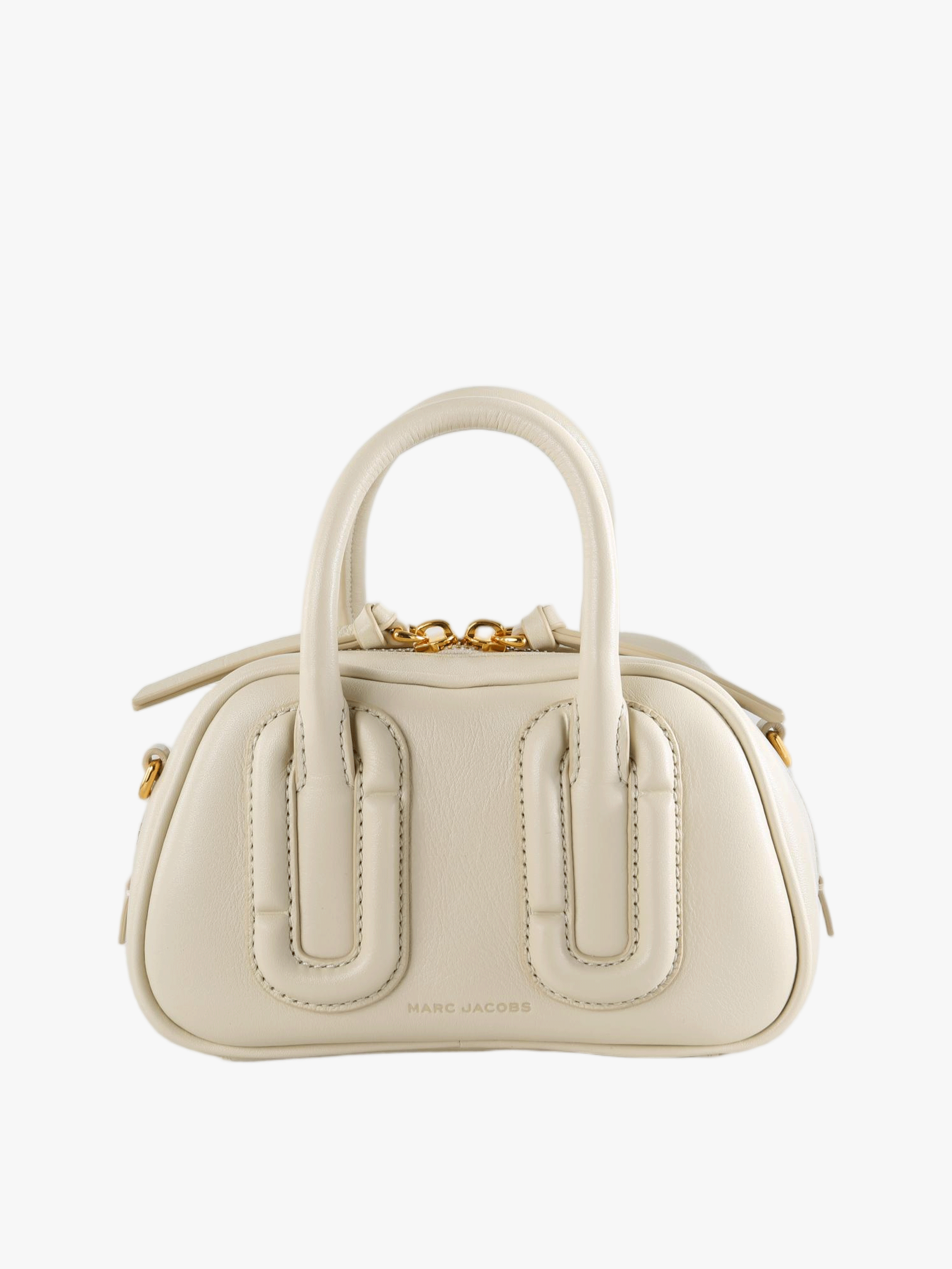 Tan bag, front view