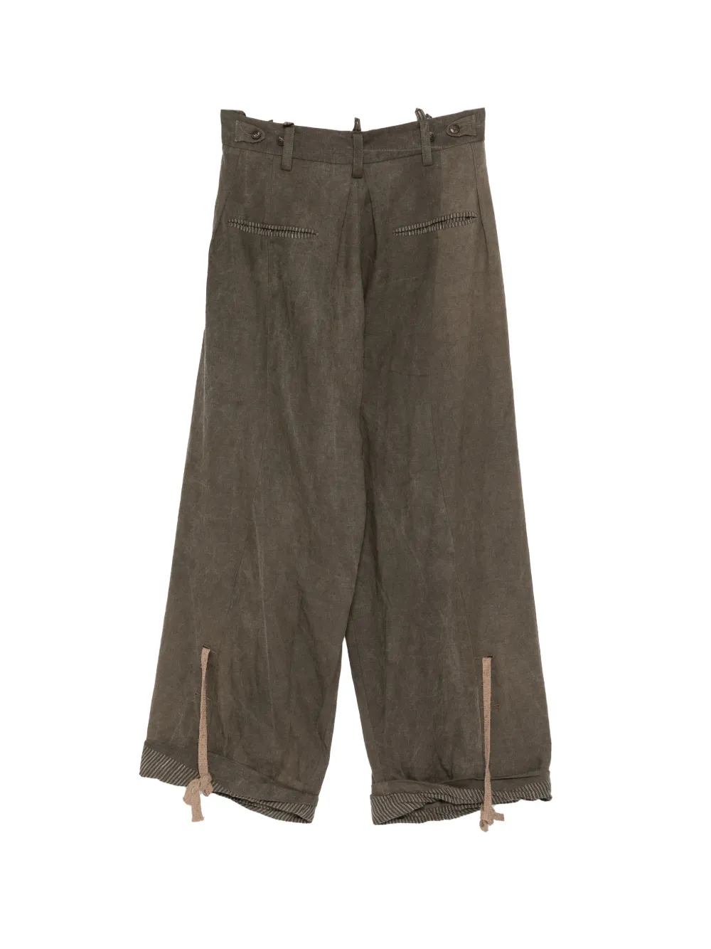 Brown trousers,back view