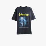 Black t-shirt, front view