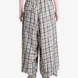 Grey pants, full body view