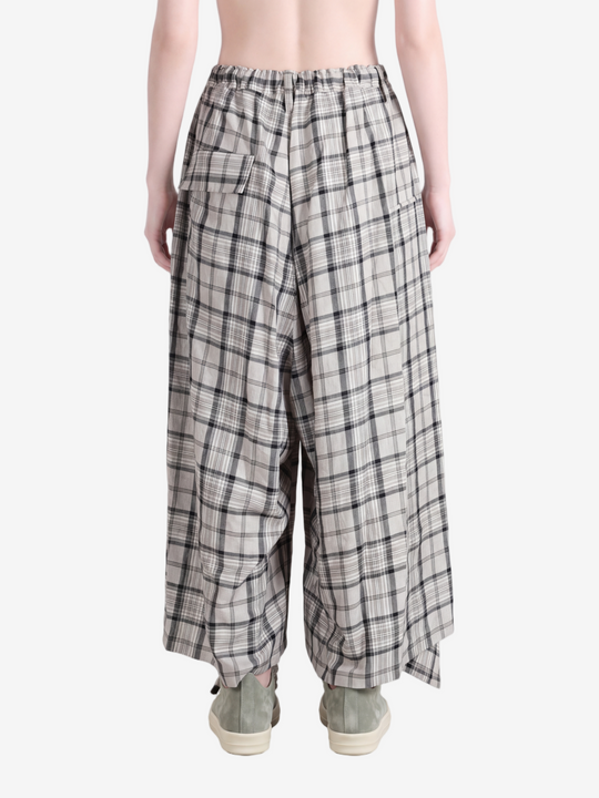 Grey pants, full body view