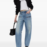 Blue jeans, full body view
