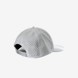 White hat, back view