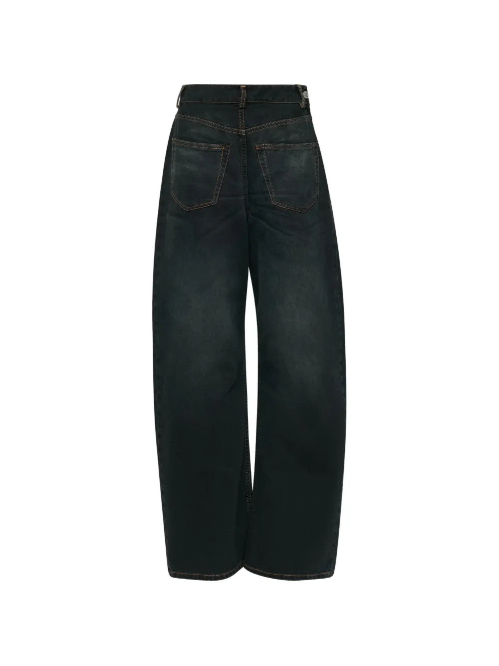 Navy pants, front view
