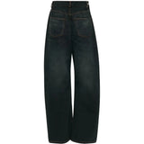 Navy pants, front view