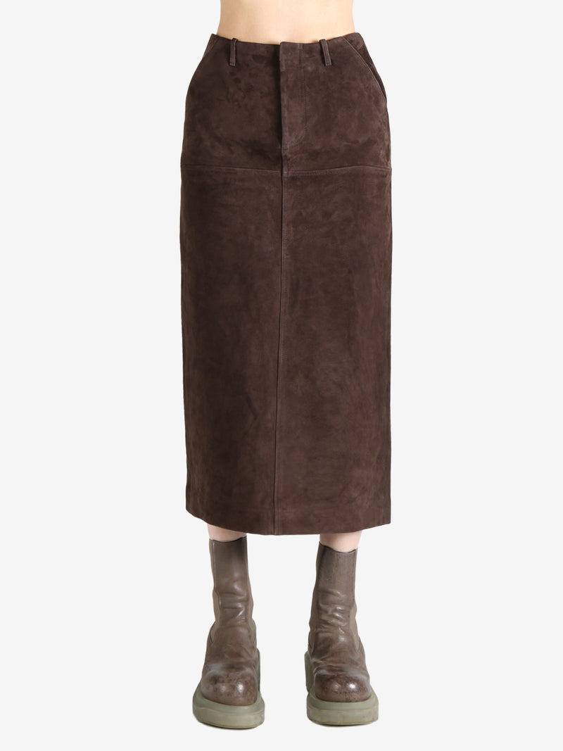 ATELIER NEW YORK - Women Suede Leather Skirt