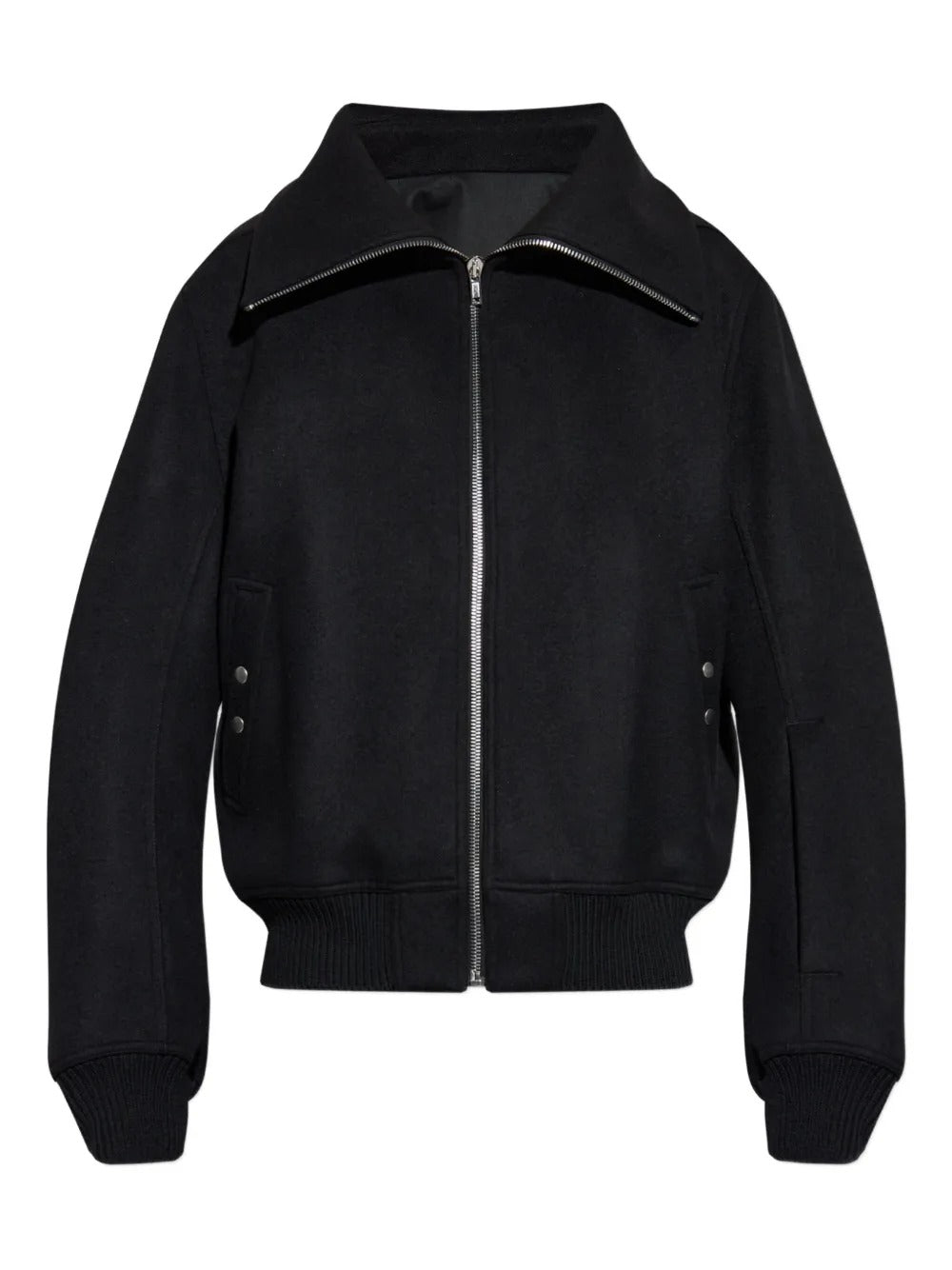 Black jacket, front view