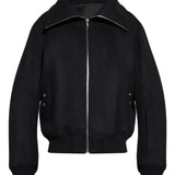 Black jacket, front view