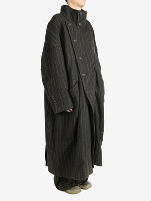 ZIGGY CHEN - Men Oversized High Collar Long Coat