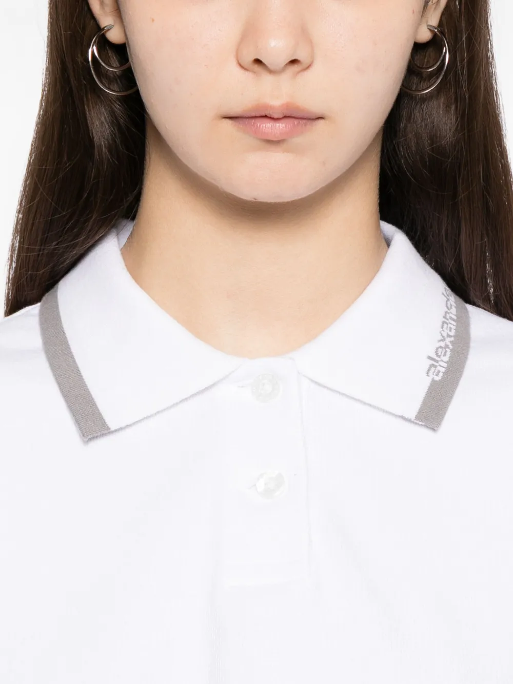 Close up of white t-shirt, showing texture of the Cotton fabric
