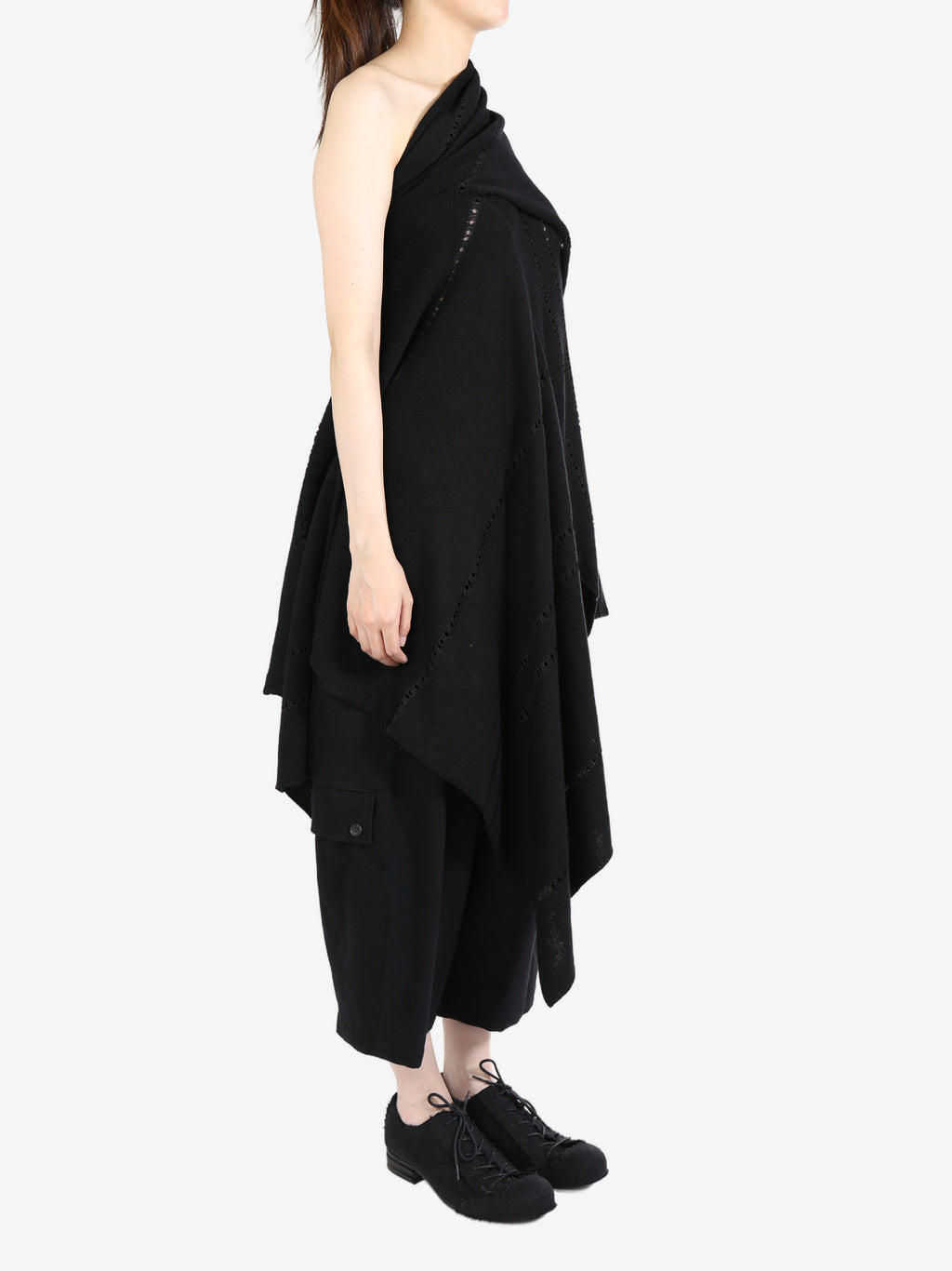 YOHJI YAMAMOTO - Women Asymmetry Flare Pull Over