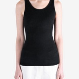 Black t-shirt, front view