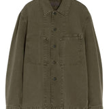 Green shirt, front view