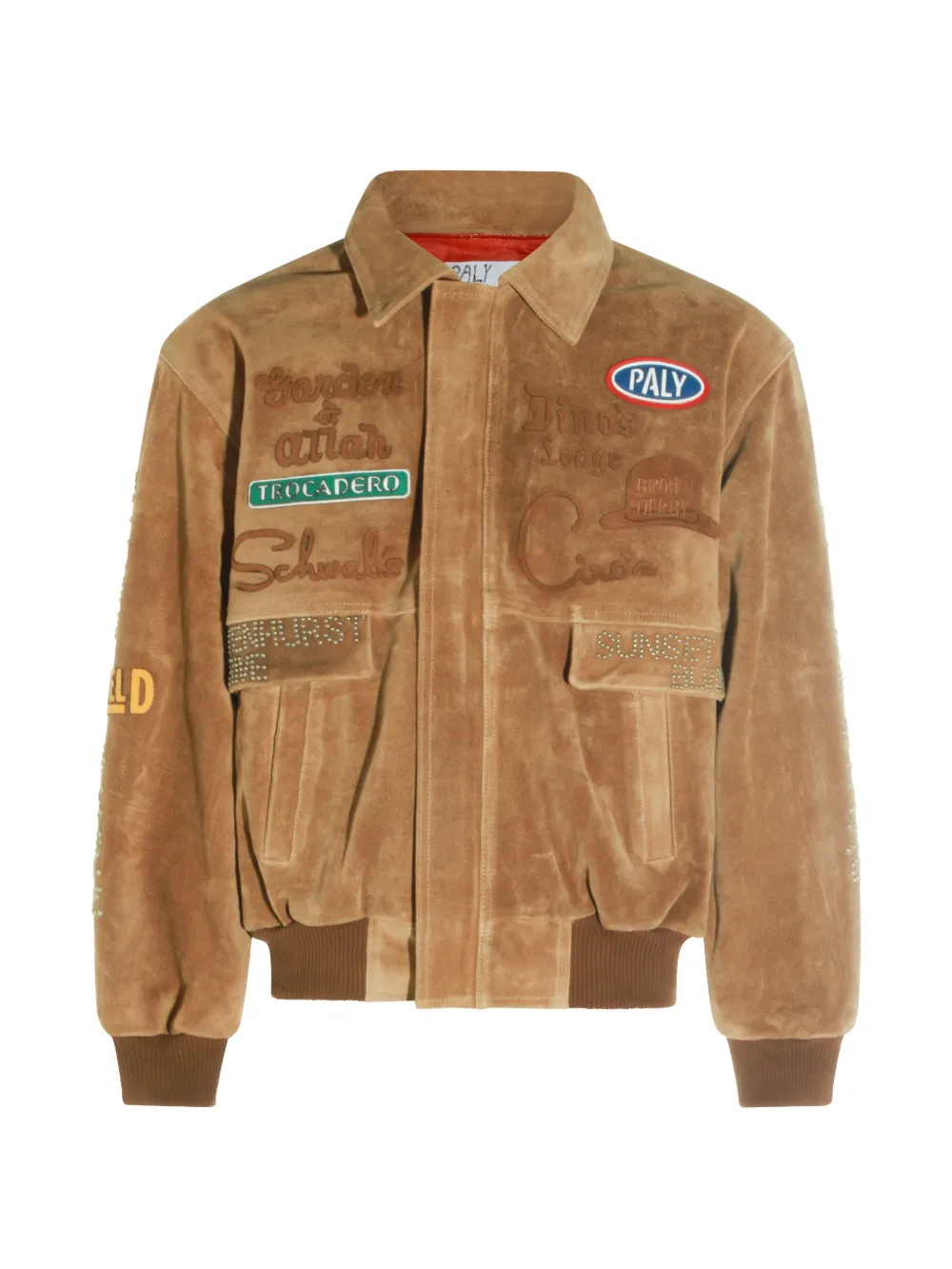 Tan jacket, front view
