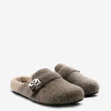 Grey mules, side view