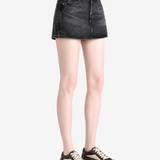 Black skirt, full body view