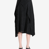 Black skirt, full body view