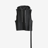 Black hoodie, front view