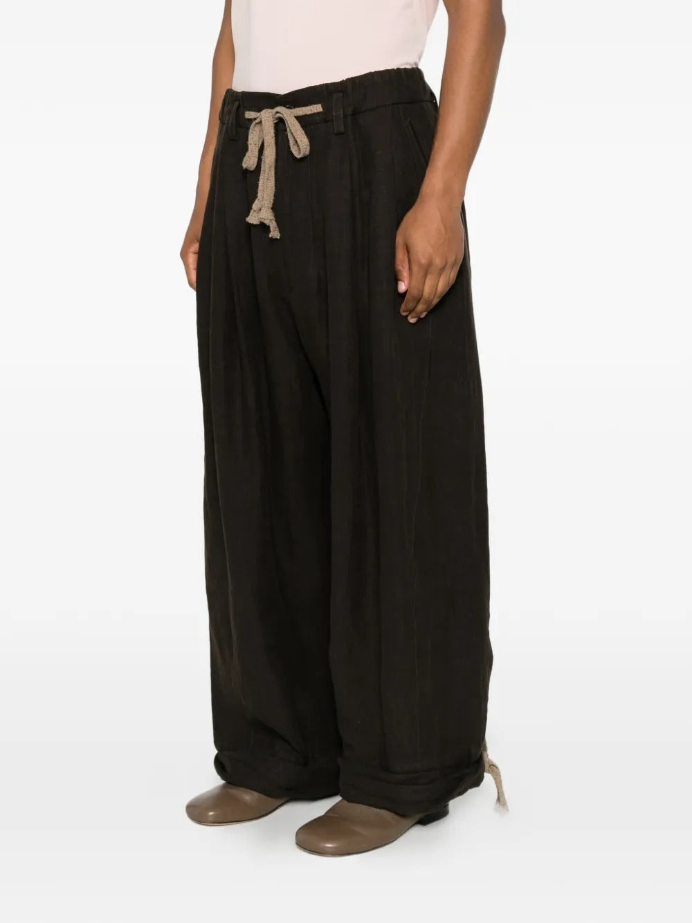 Black pants, full body view