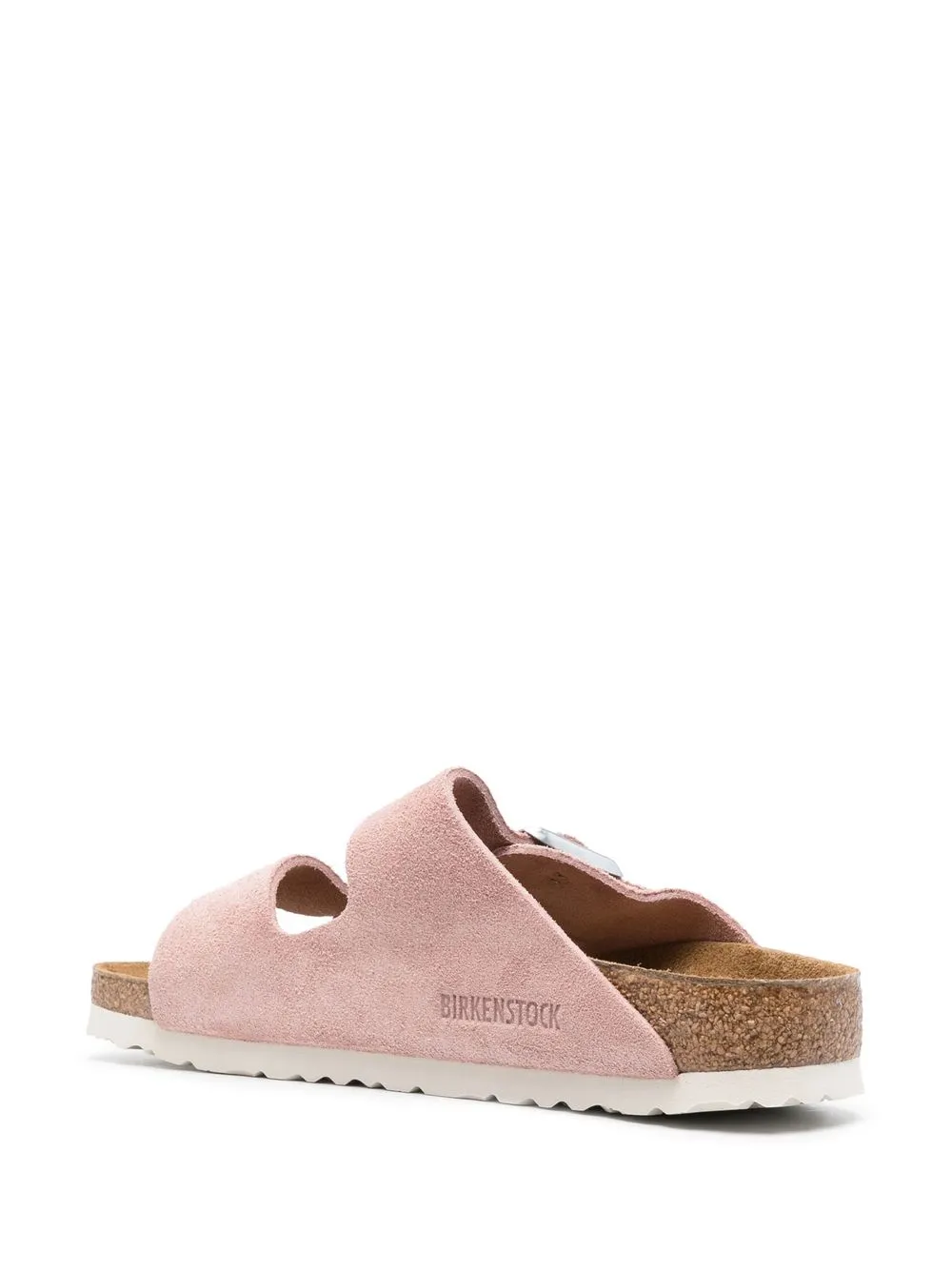 Pink sneakers, back view