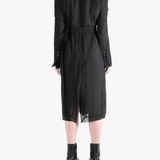 black coat ,full body view