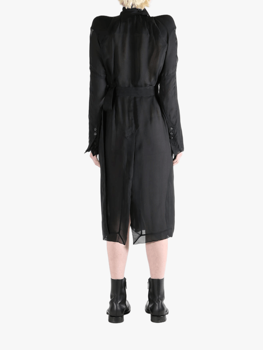black coat ,full body view
