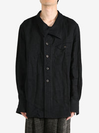 ZIGGY CHEN - Men Stand Collar Pocket Shirt