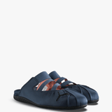 Navy shoes, front view