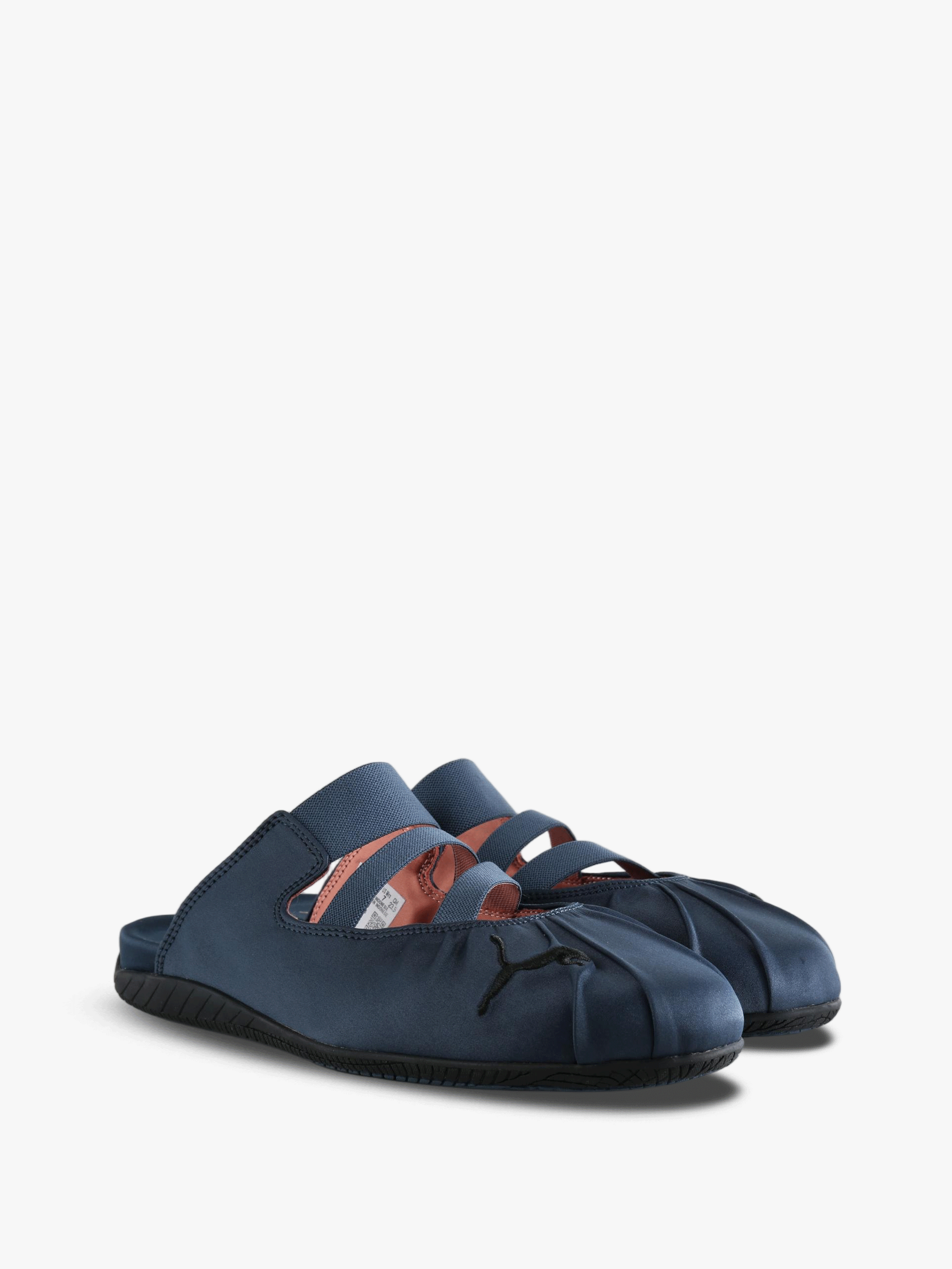 Navy shoes, front view