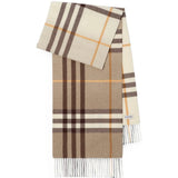 Tan scarf, front view