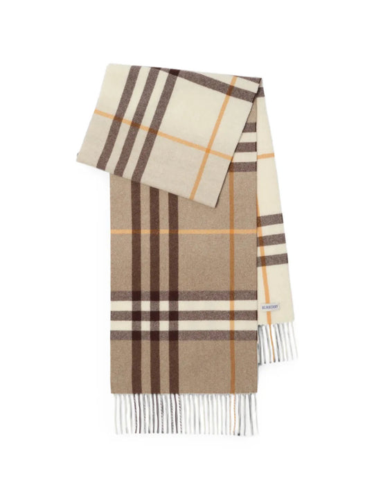 Tan scarf, front view