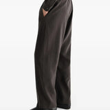 Brown pants, full body view