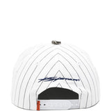White hat, back view
