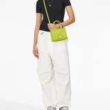 Green bag, full body view