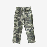 Green jeans, front view