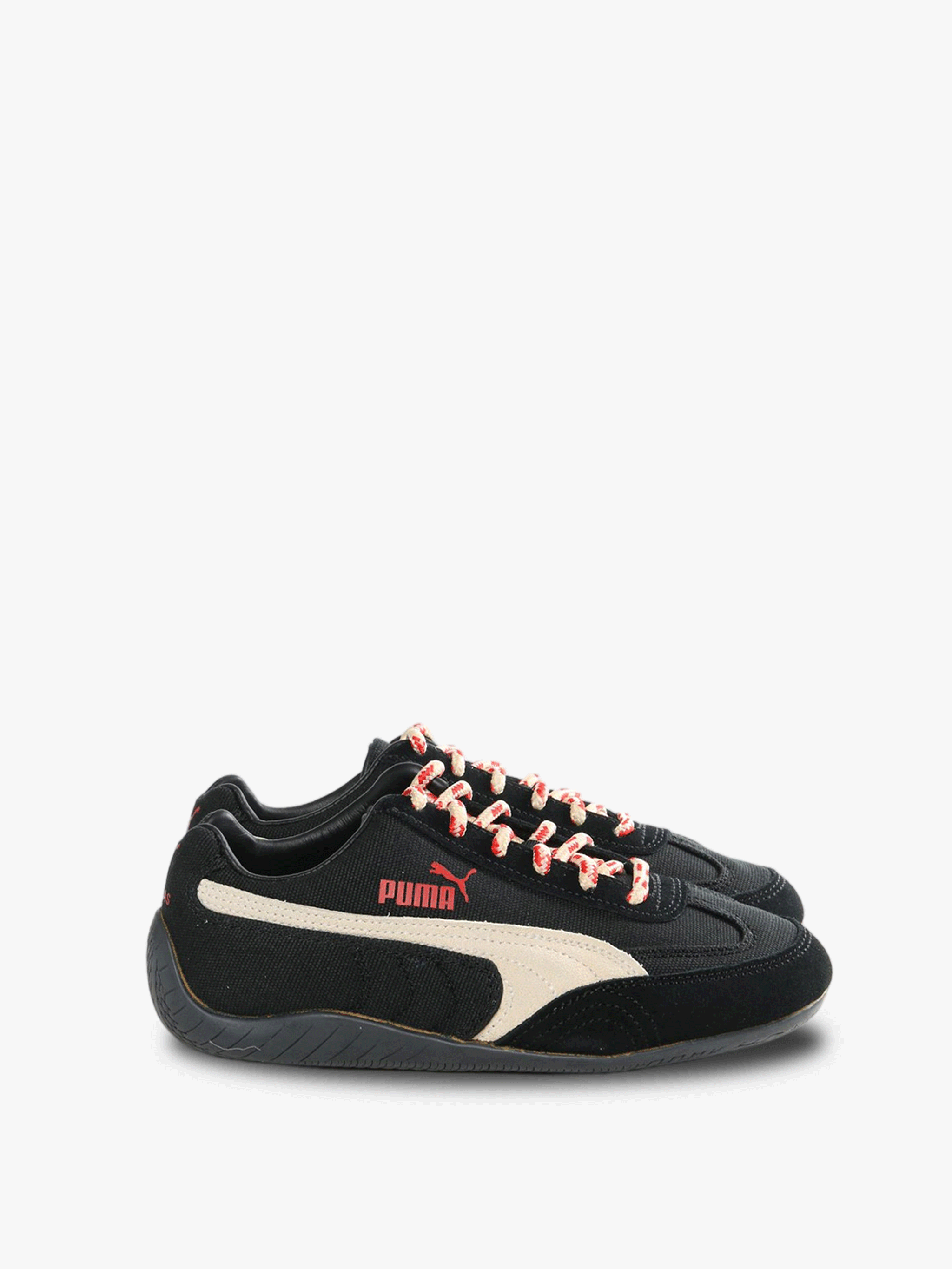 Black sneakers, front view