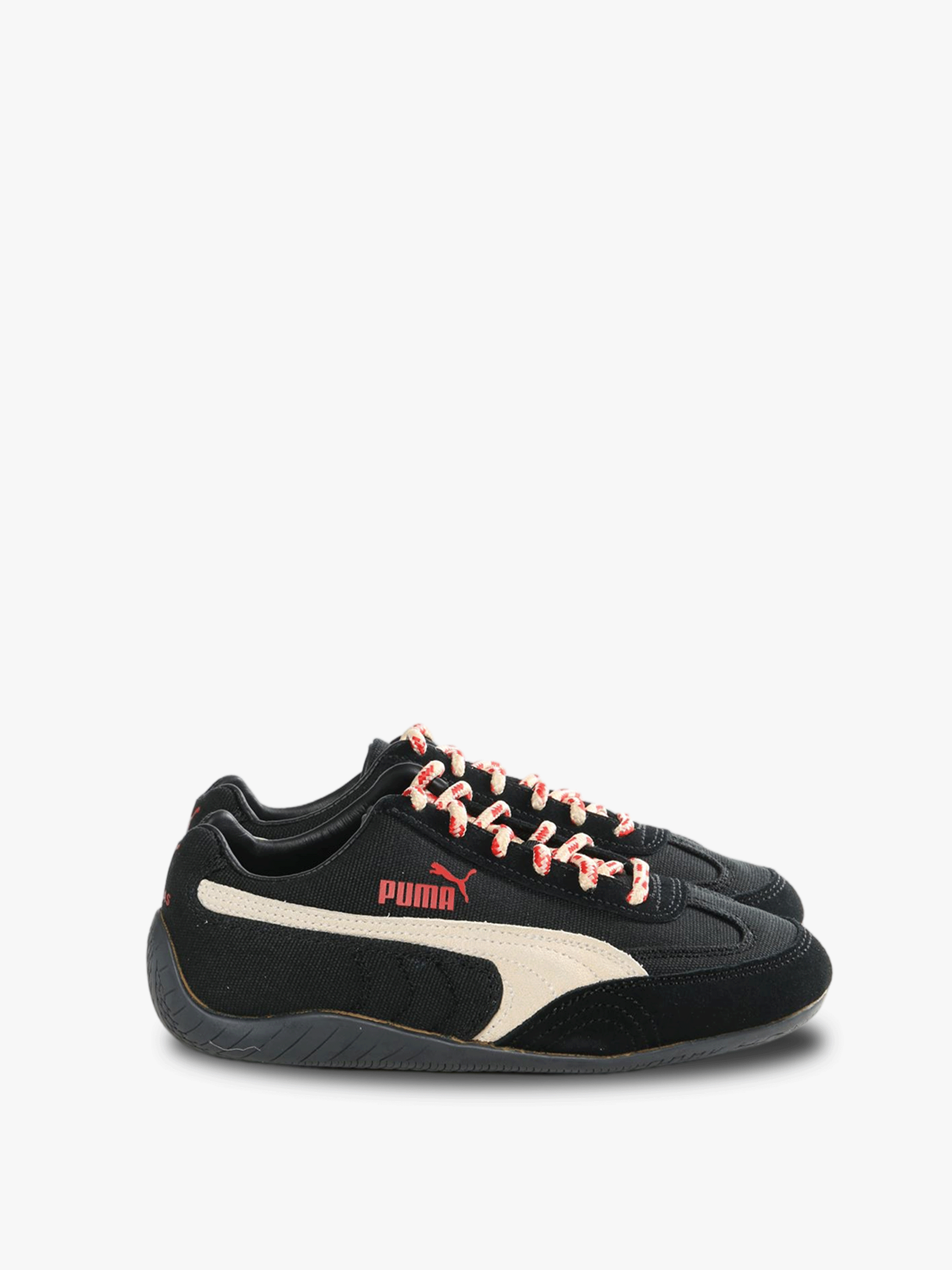 Black sneakers, front view