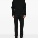 Black hoodie, full body view