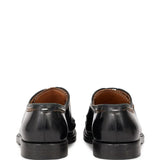 Black shoes, back view