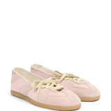Tan shoes, side view