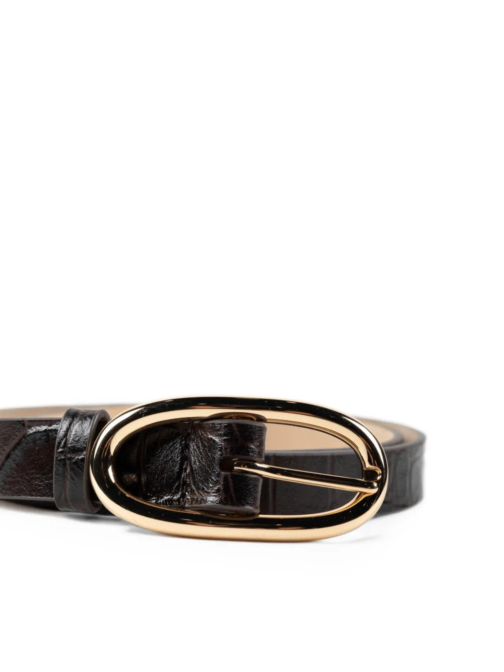 Brown accessories, front view