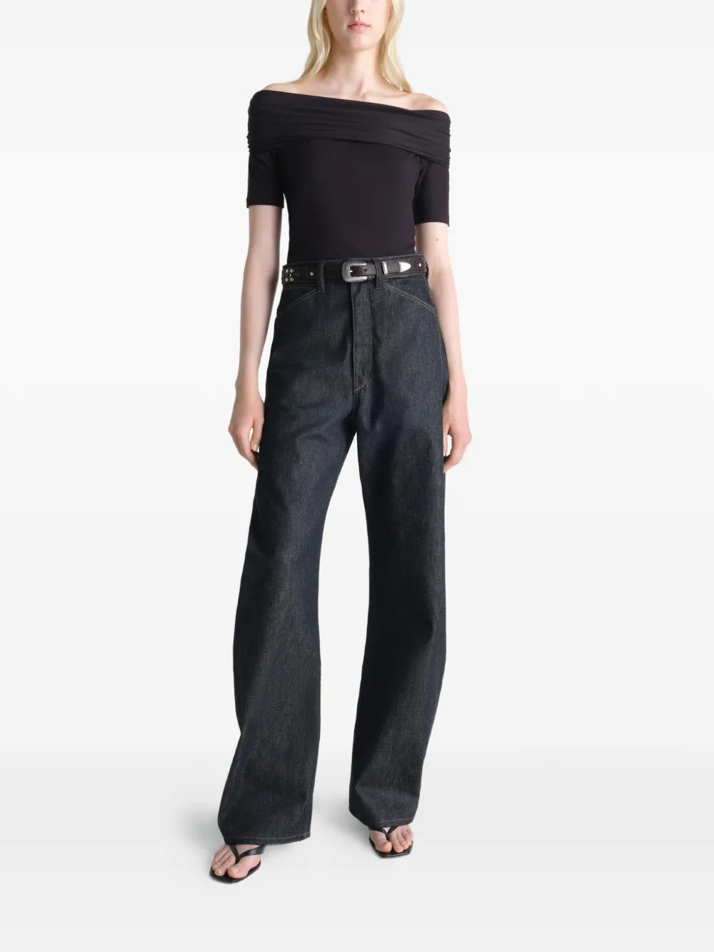 Black pants, full body view