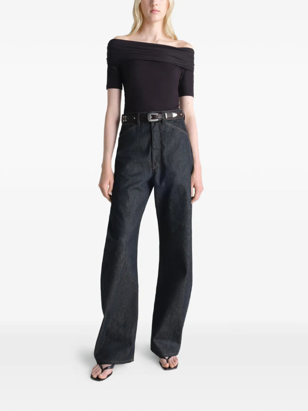 Black pants, full body view