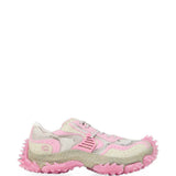 Pink shoes, side view