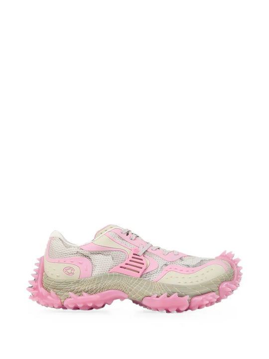 Pink shoes, side view