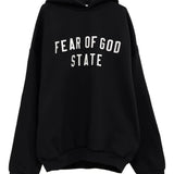 Black hoodie, front view