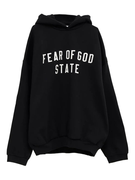 Black hoodie, front view