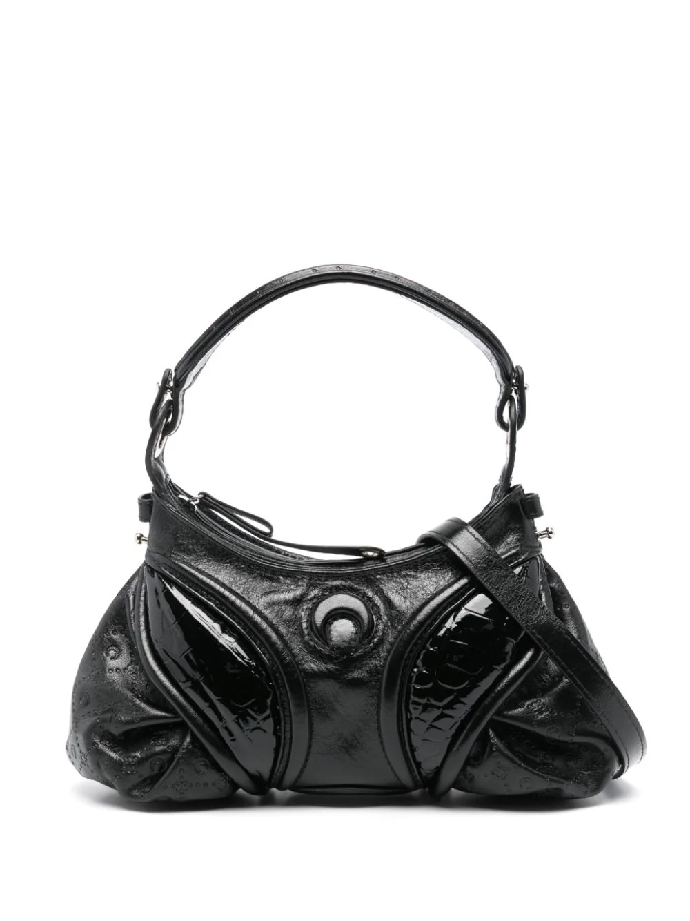 MARINE SERRE Women Embossed Leather Stardust Mini Bag