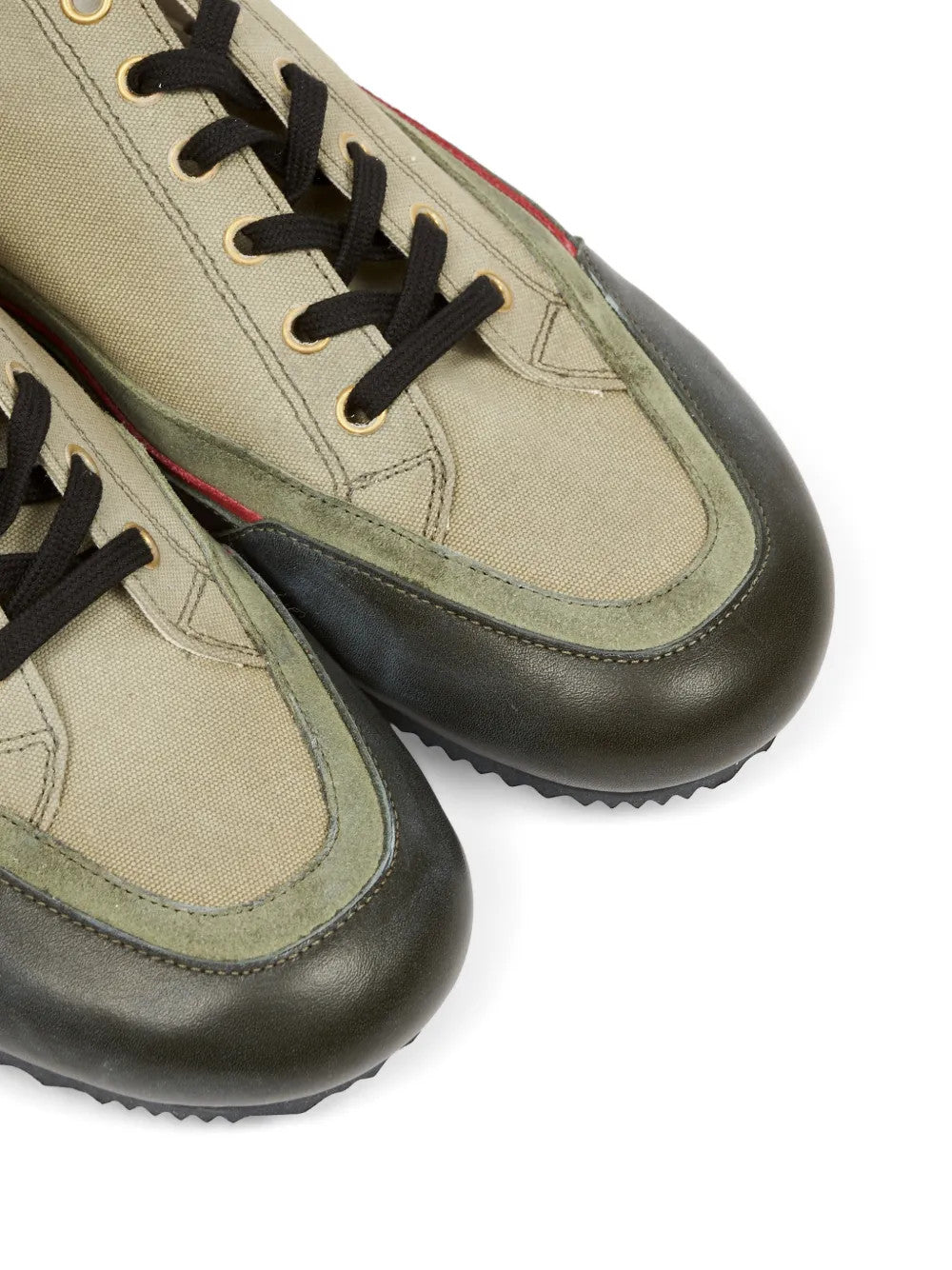 Green shoes, front view