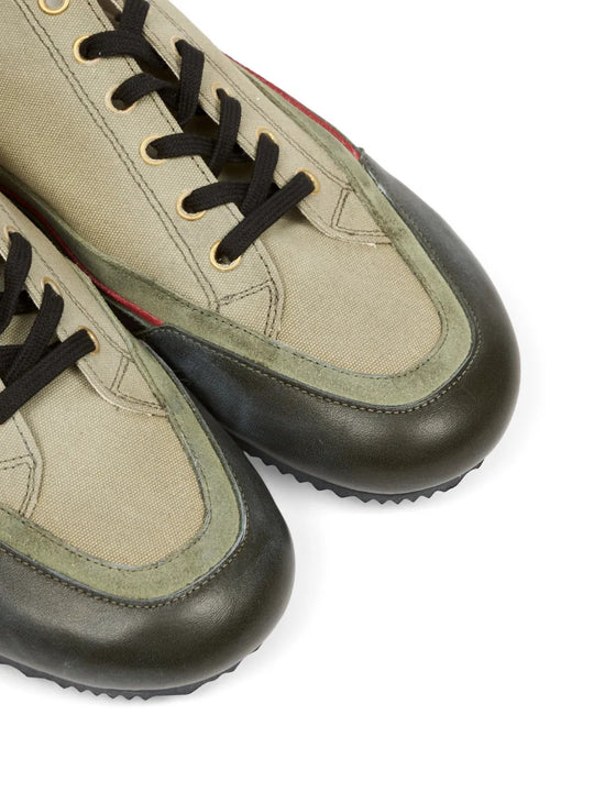 Green shoes, front view